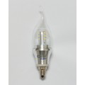 6-Pack E12 6W LED Candelabra Base 60w 60 watt candle light bulb Bent Flame tip bulbs